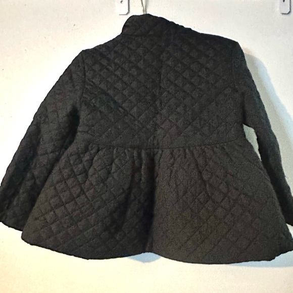 Janie and Jack black quilted bow jacket - Picture 2 of 3